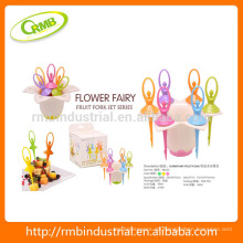 Fairy Ballett Obst Gabel Set, Frucht Zahnstocher